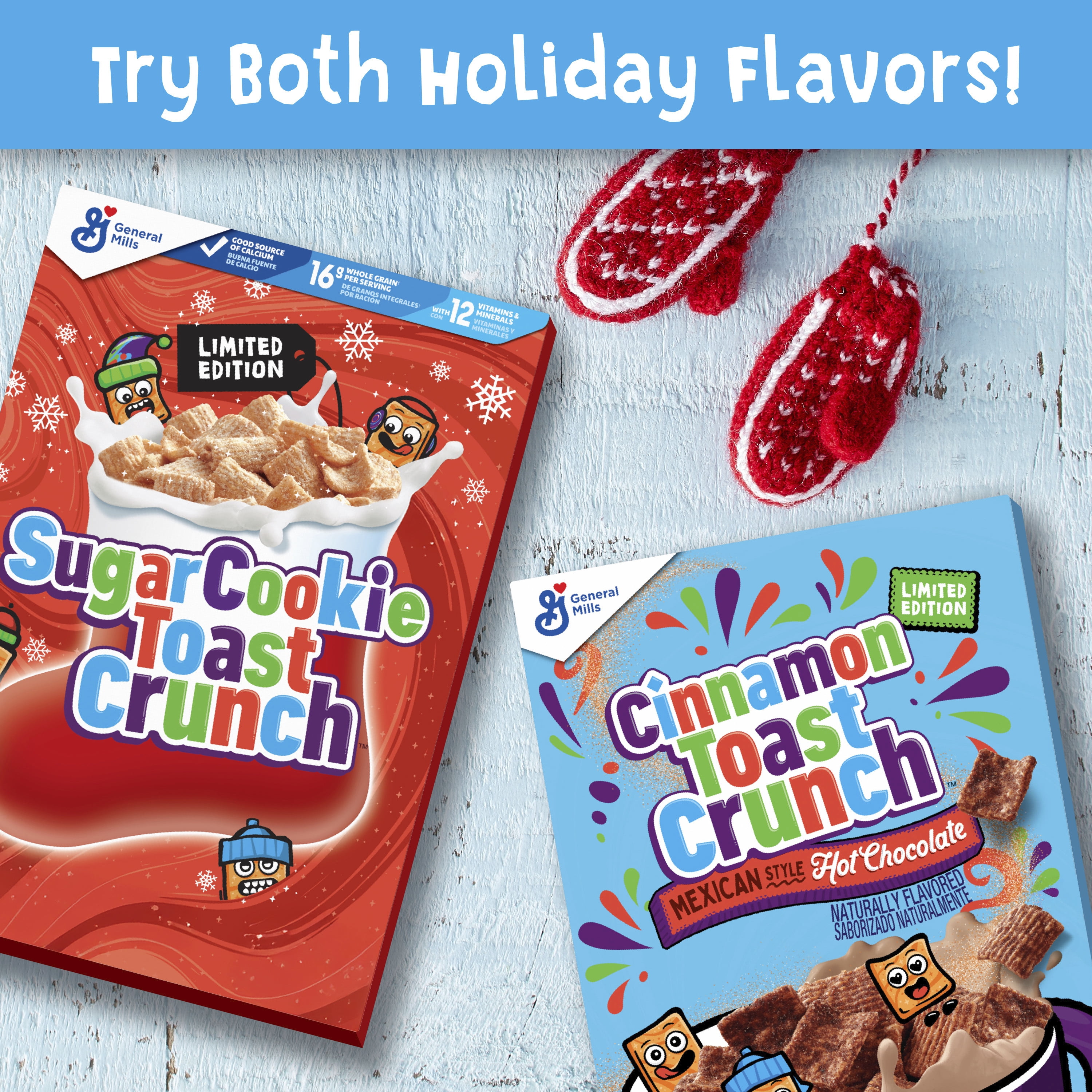 Sugar Cookie Toast Crunch Breakfast Cereal, Sugar Cookie Cinnamon, Family Size, 18.8 oz