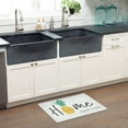 thumbnail image 2 of SoHome Cozy Living Home Sweet Home Pineapple Anti-Fatigue Kitchen Mat, Grey/Yellow, 20"x36", 2 of 7