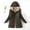 Army Green 2, variant on EQWLJWE Women's Lined Fleece Rain Jacket Winter Outdoor Waterproof Hooded Raincoat Ladies Snow Warm Ski Jackets Solid Color
