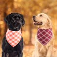 thumbnail image 6 of Fall Dog Bandanas 2PCS-Large, Halloween Thanksgiving Pumpkin and Leaf Bibs Scarf, Reversible Buffalo Plaid Triangle Breed, Puppy Bandanas for Large Medium Girl Boy Dogs Pets Gift, 6 of 6