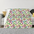 thumbnail image 1 of Fotbe Vector Mexican Otomi Style Bright Manta de Franela con Estampado, Manta Ultrasuave para Cama, Sofá, Auto, Hipoalergénica y Antibolitas-50"x40", 1 of 6