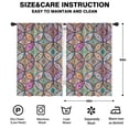 thumbnail image 2 of Blackout Kids Curtains,Yellow Floral Oval Pattern Childrens Insulated Curtains Set Of 2,Bedroom Essentials,Toddler Room Decor 42x63in(106x160cm), 2 of 5