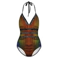 thumbnail image 5 of Tool Band 10000 Days Women's Swimwear Strap One Piece Backless Tummy Control V Neck Swimsuit Summer Beach Vacation Bathing Suit, 5 of 7