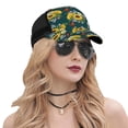 thumbnail image 5 of Lsque Sunflowers Printed Trucker Hat - Baseball Cap for Men Women - Breathable Mesh Side, Adjustable Fit - for Casual Wear, 5 of 7