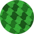 thumbnail image 1 of Ahgly Company Machine Washable Indoor Round Transitional Green Area Rugs, 6' Round, 1 of 7