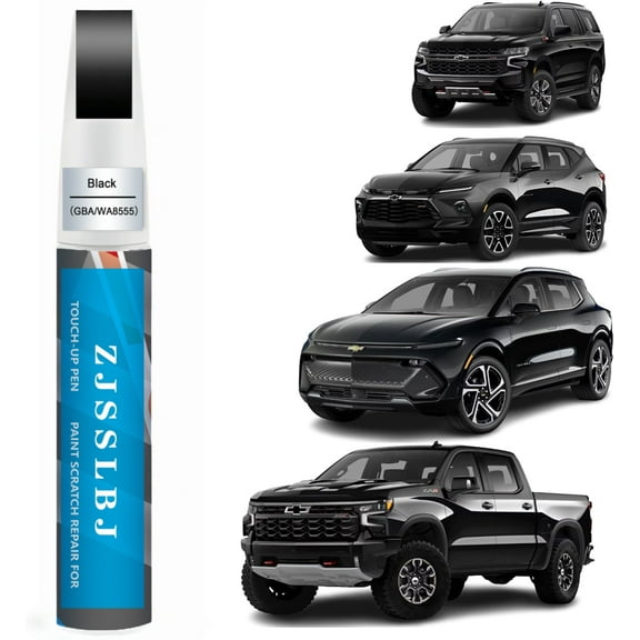 Car Touch Up Paint(Black(GBA/WA8555)) for Chevrolet, Car Paint Scratch Repair Kit, Quick & Easy Solution to Repair, 2 in 1 Scratch Remover Pen with Color-Matched