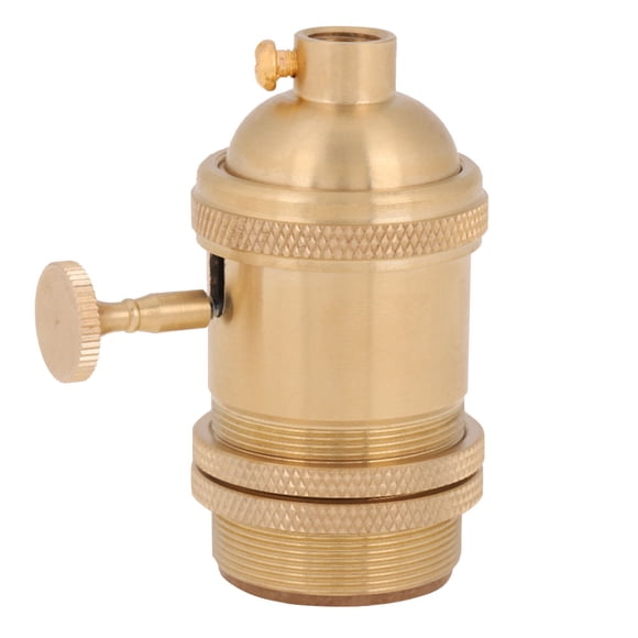 Edison Filament Light Bulb, Standard E27 Socket Holder for Antique Vintage Lamp, Medium and High Settings