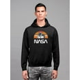 thumbnail image 2 of NASA Nasa Astronaut Over Retro Colors Hoodie Men -NASA Designs, Male 3X-Large, 2 of 4