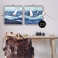 thumbnail image 3 of Stupell Sailboats Rough Ocean Waves Splash Landscape Painting Gray Framed Art Print Wall Art, Set of 2, 3 of 8