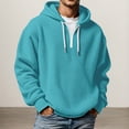 thumbnail image 2 of Bainana Mens Half Zip Hoodies Long Sleeve Classic Hoody Solid Color Hooded Tops Workout Wear Fall Outfit Size Xxxxl, 2 of 4