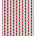 thumbnail image 3 of Ambesonne Abstract Duvet Cover Sets, Overlapping Retro Shapes, 2-King, Pale Grey Red, 3 of 7