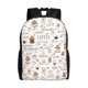 thumbnail image 1 of Disketp Coffee Mochila Unisex de Apertura Lateral Completa, Mochila para Laptop para Escuela, Trabajo y Viajes, 1 of 8