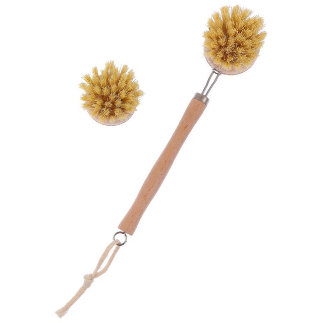 Bath Brushes 2Pcs Assorted Color Gentle Exfoliation Wooden Cleaning Supplies