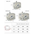 thumbnail image 2 of Spring Blue Floral Toaster Cover 4 Slice, Large Kitchen Appliance Covers, Vintage Garden Wildflowers Botanical Toaster Oven Cover with Loop, Bread Machine Cover Polyester Dust Cover Protection, 2 of 4