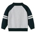 thumbnail image 6 of SonxaHe Toddler Boy Sweater Cardigan Zip Up Colorblock Long Sleeve Knit Jacket Warm Contton Fall Casual Sweaters Gray,Sized 3-4, 6 of 6