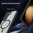 thumbnail image 2 of Magnetic for Samsung Galaxy S23 Plus Case [Compatible with Magsafe] Slim Frosted Matte Case Cover Translucent Hard PC Back Military Drop Protection Phone Case for Girls&Boys,Black, 2 of 6