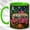 Green, variant on Pink Camper Coffee Mug, Camping Trailer Mug, Ceramic 11 oz