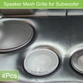 thumbnail image 2 of Universal Speaker Grills Mesh for Audio Subwoofer Grille without Frame White - Pack of 4 White,120mm, 2 of 7