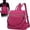 Purple, variant on Lightweight Nylon Backpack Purse Waterproof Casual Daypack Shoulder Bag Travel Satchel Handbag for Women