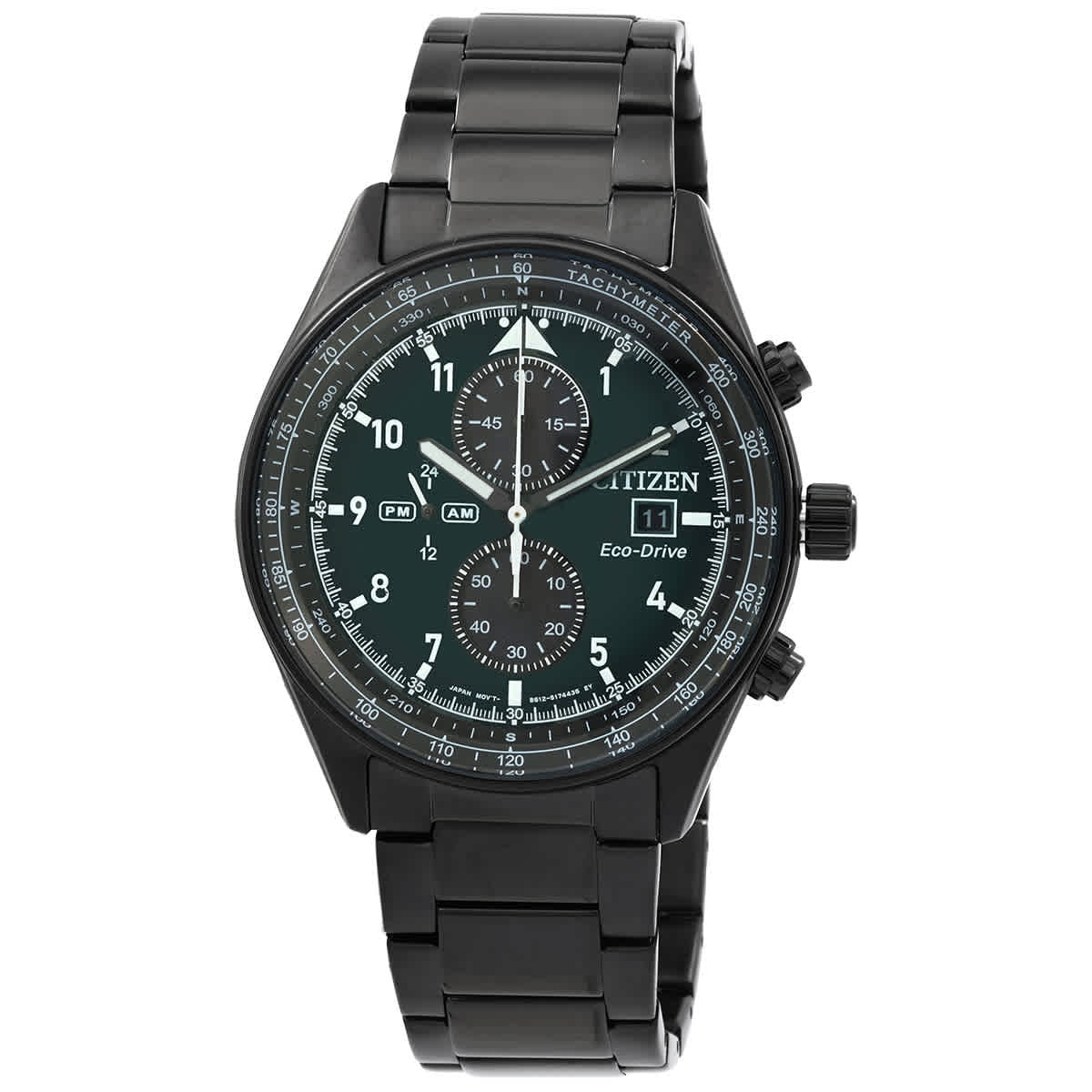 Citizen Black Dial Black Ion-plated Men