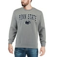 thumbnail image 3 of Men's Colosseum Heather Gray Penn State Nittany Lions Arch & Logo Crew Neck Sweatshirt, 3 of 4