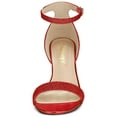 thumbnail image 2 of BLISSFUL STEP Sandales à Talon Aiguille à Brides Pailletées pour Femme Rouge (Taille 10), 2 of 8