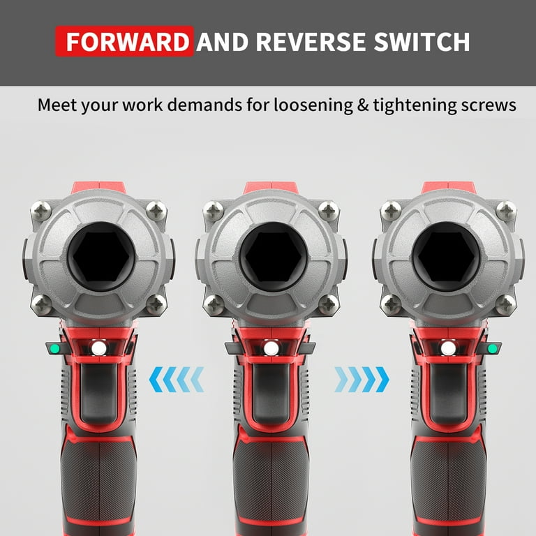 SEYVUM, Cordless Impact Wrench, 600N.m, 20V Brushless with