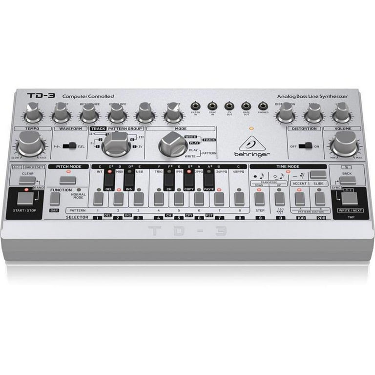 Behringer TD-3 Analog Bass Line Synthesizer with VCO/VCF, 16