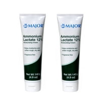 Major Ammonium Lactate Moisturizing Cream, Fragrance Free, 4.9oz, 2-Pack