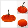 thumbnail image 3 of Mini Stuffed Velvet Pumpkins, Fall Harvest Small Artificial Pumpkins for Home Thanksgiving Halloween Party Decoration, 3 of 9