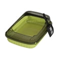 thumbnail image 3 of EHJRE Cat Kitten Toilet, Tall, Portable with A High Side with An Open Upper Pet Gland Shell for Small Animals Small Medium -sized Large Cat green, 3 of 8
