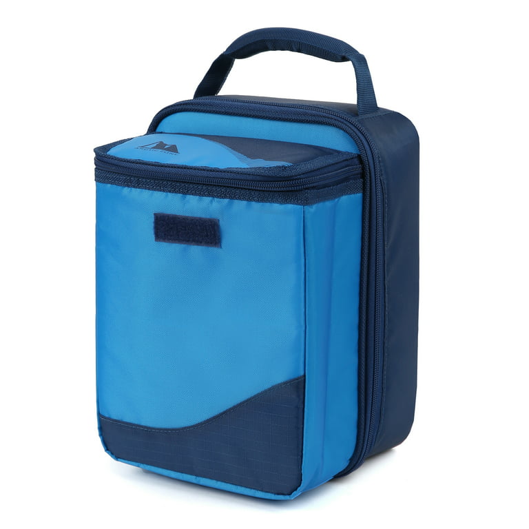 Lunch Bags and Lunch Boxes Blue - Blue Zipperless Insulated Lunch Bag