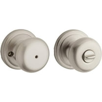 Kwikset Juno Bed/Bath Knob in Satin Nickel