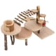 thumbnail image 4 of Escalera de escalada para hámster pequeño, plataforma de juegos, casa de madera, juguetes para mascotas pequeñas, 4 of 12