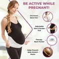 Gabrialla Medium Support Pregnancy Belly Band for Women, Back