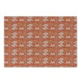thumbnail image 1 of Burnt Orange Cutting Board, Hawaiian Hibiscus Pattern with Swirls and Curves on Background, Decorative Tempered Glass Cutting and Serving Board, Small Size, Burnt Orange and White, by Ambesonne, 1 of 1
