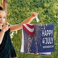 thumbnail image 2 of 4th July Independence Day Hand Towels 2 PCS, USA Flag Memorial Day Kitchen Towel Ultra Soft and Highly Absorbent,Decorative Fingertip Face Towel for Bathroom Hotel, 28.3"x14.4", 2 of 4