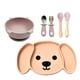 thumbnail image 1 of Plato Para Bebé Con 3 Divisiones, Forma De Perro Y Cubiertos, 1 of 8