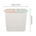thumbnail image 2 of NICEXMAS Plastic Dual Trash Can White Pedal Bin for Kitchen and Office, 2 of 6
