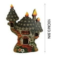 thumbnail image 3 of RBCKVXZ Fairy Garden House Outdoor, Wooden Garden Decor Outdoor Statues Garden Cottage Yard Decor Porch Lawn Ornaments Gifts for Mom, 3.9", 3 of 5