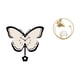 thumbnail image 1 of Reloj de pared acrílico de mariposa, escultura de metal, figura decorativa que no hace , adorno para oficina, comedor, habitación infantil, casa, 1 of 8