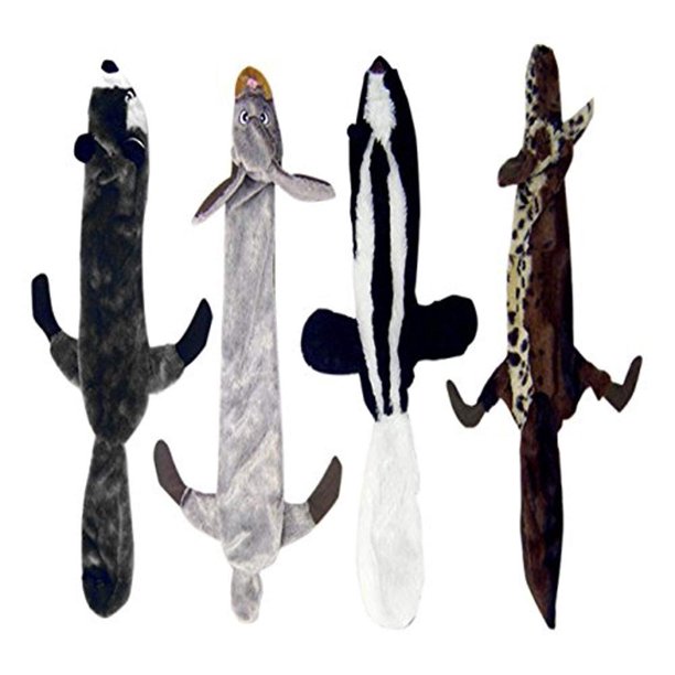 American Kennel Club Flat Extra Large Animal Skinnies Dog Toy 4PC Set