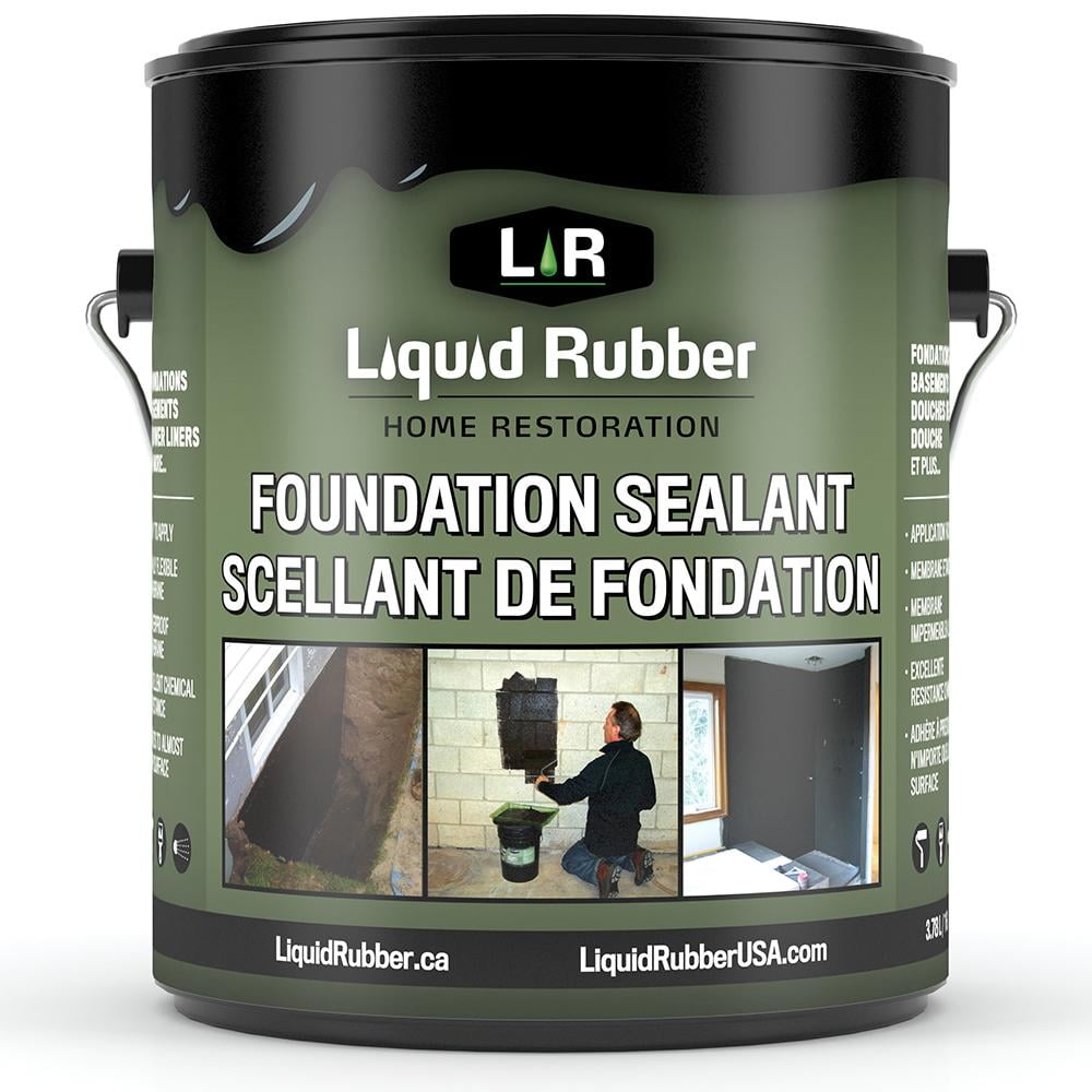 Liquid Rubber Foundation and Basement Sealant - Indoor & Outdoor Use
