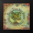 thumbnail image 2 of Kinnison, Carolyn 20x20 Black Modern Framed Museum Art Print Titled - Peace Comes From Within I, 2 of 5