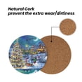 thumbnail image 4 of Xecao Christmas Tree for MDF Cork Coaster 4 Pcs,Drink Coasters,Suit for House Warming Gifts New Home ,Coffee Table Decor-Round Shape, 4 of 7