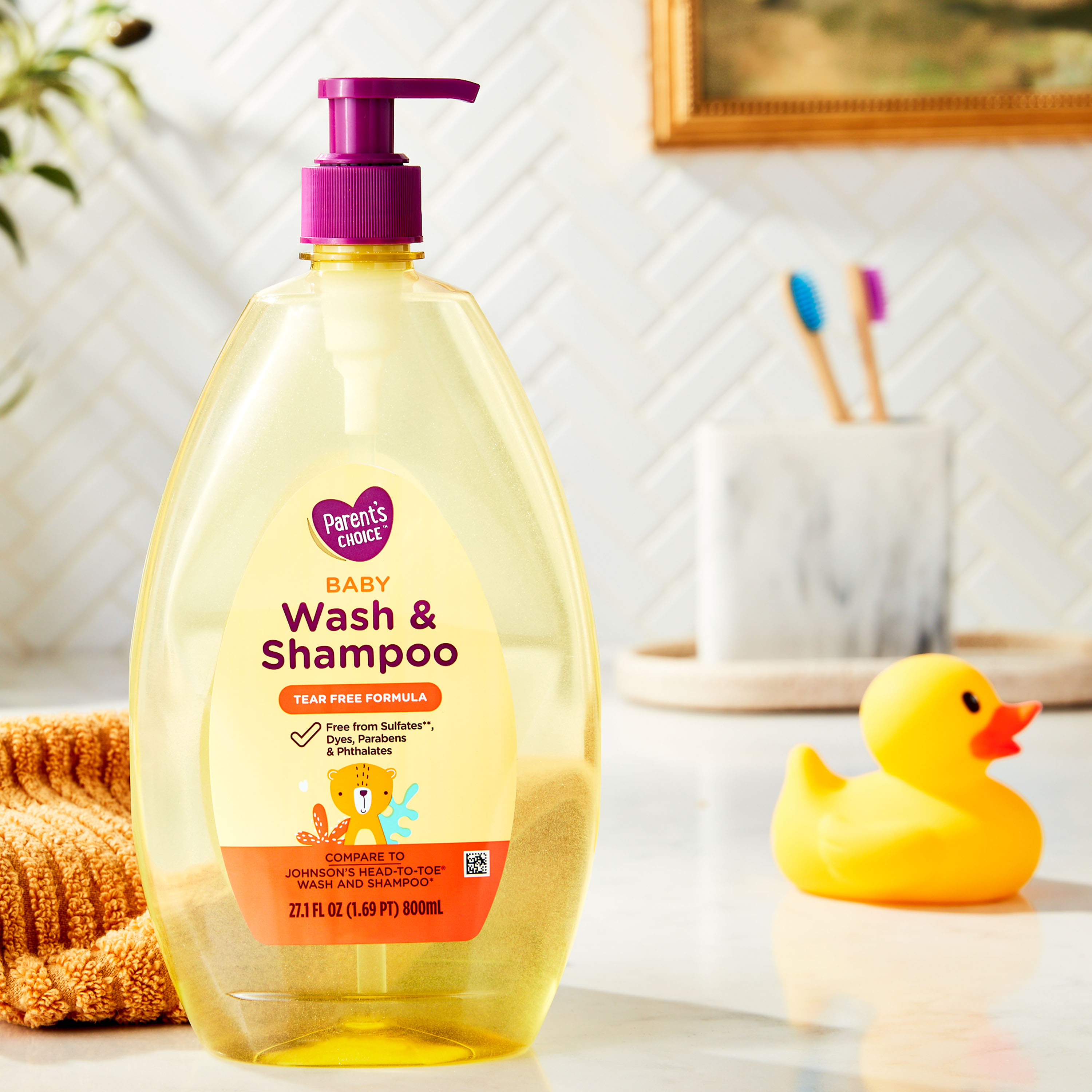 Jabón y champú para bebé Parent's Choice sin lágrimas, 27.1 fl oz 2