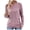 White, variant on Womens Sweatshirts Pullover Tops for Women Long Sleeve Button Round-Neck Long Sleeve T-shirt Top Solid Blouse
