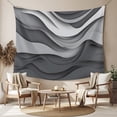thumbnail image 2 of Black Grey Ombre Small Tapestry for Bedroom Wall Hanging Tapestry, Modern Geometric Abstract Moire Art Ceiling Backdrop Tapestries Poster Blanket Wall Decor for Teens Room Living Room Dorm 23" x 28", 2 of 8