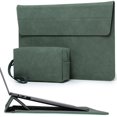 thumbnail image 1 of HYZUO 13.3-14 Pulgadas Funda Bolsa Port&aacute;til con Soporte Ajustable para MacBook Pro 14 M5/M4/M3/M2/M1 Pro/MAX A3426 A3427 2026-2021, MacBook Air/Pro 13.3, 13.8-13.5 Surface Laptop, Verde Med, 1 of 7
