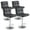 Black - Set of 4, variant on GIANNA Bar Stools Set of 2, PU Leather Adjustable Swivel Barstools, Armless Hydraulic Kitchen Counter Bar Stool, Kitchen Island Chairs Set
